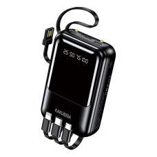Портативний зарядний пристрій (Повербанк) Kakusiga KSC-1095 10000mAh (USB/Micro/USB-C/2A)- чорний