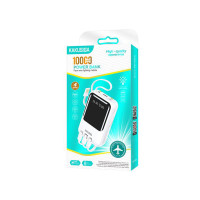 Портативний зарядний пристрій (Повербанк) Kakusiga KSC-1095 10000mAh (USB/Micro/USB-C/2A)- білий