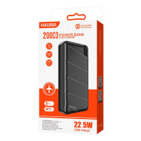Портативний зарядний пристрій (Повербанк) Kakusiga KSC-1086 20000mAh (2USB/USB-C/Micro/22.5W)- чорний