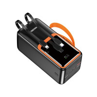 Портативний зарядний пристрій (Повербанк) Kakusiga KSC-1090 50000mAh (4USB/2USB-C/22.5W)- чорний