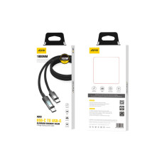 Кабель Aspor A089 Nylon Cable Wattage Display Type-C - Type-C 100W/1м- черный