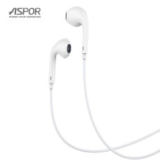 Наушники с микрофоном Aspor A212 - белый