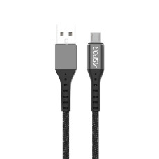 Кабель Aspor A166 USB – Micro 2.4A/1м- черный