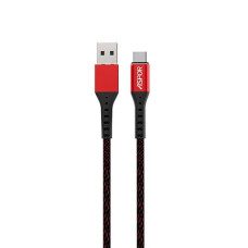 Кабель Aspor A168 USB – Type-C 2.4A/1м- красный