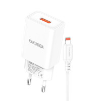 Зарядное устройство Kakusiga KSC-1644 (1USB/5A) + USB кабель Lightning- белый