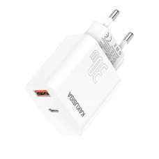 Зарядний пристрій Kakusiga KSC-1639 (1USB/USB-C/30W)- білий