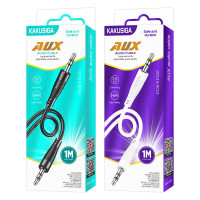 AUX кабель Kakusiga KSC-893 3.5мм - 3.5мм- білий