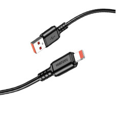 USB кабель Kakusiga KSC-982 Lightning (1м/3A)- чорний
