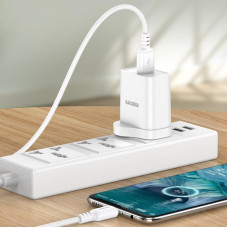 USB кабель Kakusiga KSC-982 Micro (1м/3A) - белый