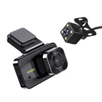 Автомобільний відеореєстратор Kakusiga KSC-1132 (1080P/30fps/128G TF/5V/1A/180mAh/IPS)- чорний