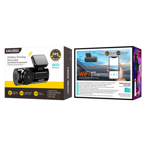Автомобільний відеореєстратор Kakusiga KSC-1130 (1080P/30fps/128G TF/5V/1A/180mAh/WIFI)- чорний