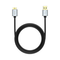 Дата кабель USB to Micro USB3.0 Kakusiga KSC-1527 (для HDD) 0.5м- чорний