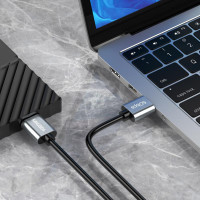 Дата кабель USB to Micro USB3.0 Kakusiga KSC-1527 (для HDD) 0.5м- чорний