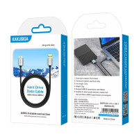 Дата кабель USB to Micro USB3.0 Kakusiga KSC-1527 (для HDD) 0.5м- чорний