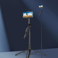 Монопод-штатив Kakusiga KSC-1151 з ручкою балансу та bluetooth пультом- чорний