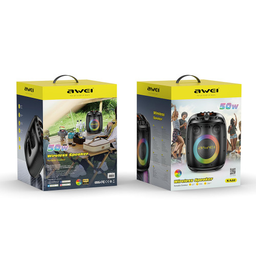 Bluetooth колонка Awei KA22 (50W)- черный