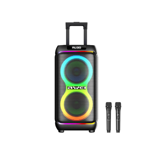 Bluetooth колонка-караоке Awei KT-33 (100W)- черный