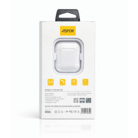 Bluetooth навушники Aspor A616 Pro- білий