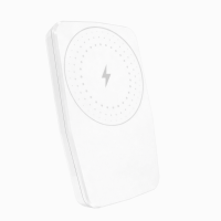 Портативное зарядное устройство (Повербанк) Aspor A303 Magnetic Wireless 5000mAh (USB/Type-C/15W)- белый