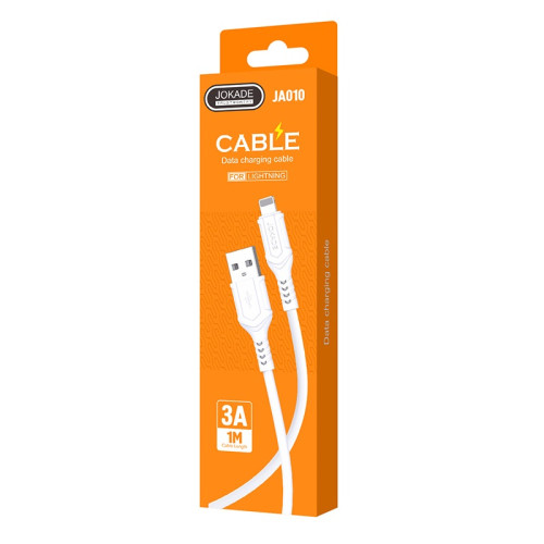 USB кабель Jokade JA010 Lightning 3A/1м -білий