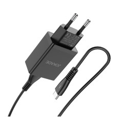 Мережевий зарядний пристрій Jokade JB022 (USB/5A) + кабель Type-C- чорний