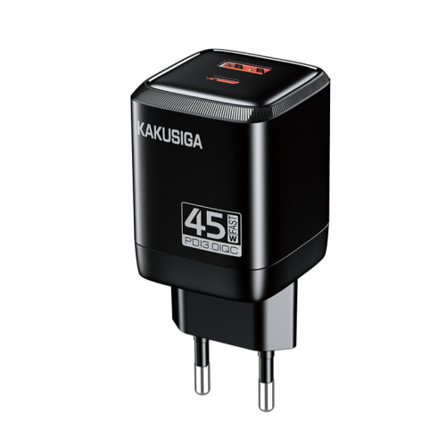 Сетевое зарядное устройство для Kakusiga KSC-1606 (USB/USB-C/45W)- черный