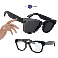 Умные аудио-очки Aspor G300 camera + (change black glass)- черный