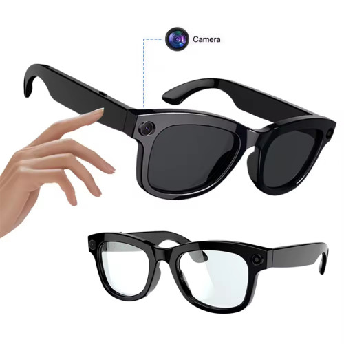 Розумні аудіо-окуляри Aspor G300 camera + (change black glass)- чорний Розумні аудіо-окуляри Aspor G300 camera + (change black glass)- чорний