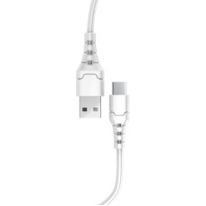 USB кабель Aspor A102L Type-C Fast Charge 3A/2м- белый
