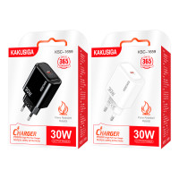 Мережевий зарядний пристрій Kakusiga KSC-1659 (USB-C/30W)- білий