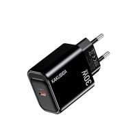 Мережевий зарядний пристрій Kakusiga KSC-1659 (USB-C/30W)- чорний