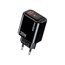 Мережевий зарядний пристрій Kakusiga KSC-1667 (USB-C/USB/30W)- чорний