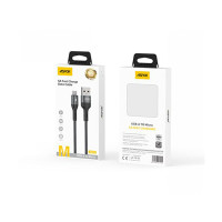 USB кабель Aspor AC-51 Micro Nylon Braided Fast Charge 5A/1м- темно-серый