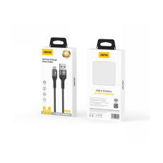 USB кабель Aspor AC-51 Micro Nylon Braided Fast Charge 5A/1м- темно-серый