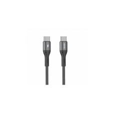 Кабель Aspor AC-55 Nylon Braided Fast Charge Type-C - Type-C 60W/1м- темно-серый