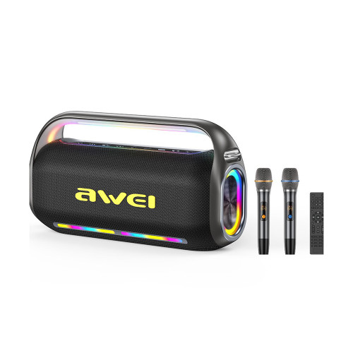 Bluetooth колонка-караоке Awei KT19 (200W)- черный