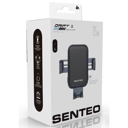 Holder (автотримач) Wireless Senteo SH-01 Drift 1 15W на вентиляційну решітку- чорний