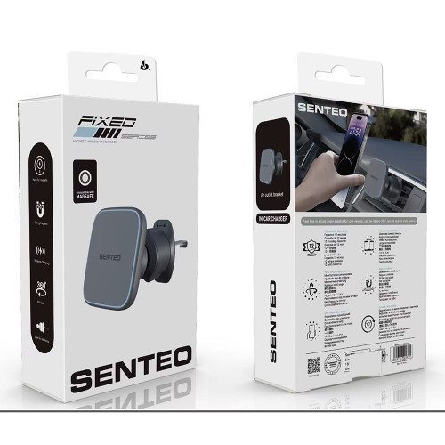 Holder (автотримач) Wireless Senteo SH-05 FIXED series на вентиляційну решітку- чорний
