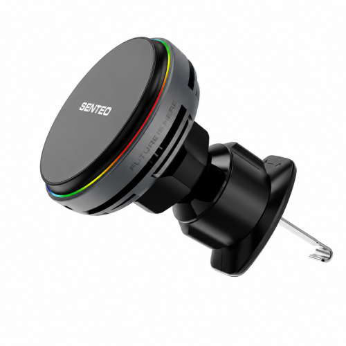 Holder (автотримач) Wireless Senteo M3 Qi2 Magnetic 15W на вентиляційну решітку- темно-сірий