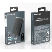 Power Bank Senteo Q.MAX 2 Ultra Slim 10000 mah wireless (USB-C/15w)- чорний