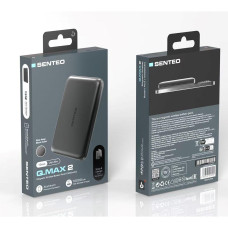 Power Bank Senteo Q.MAX 2 Ultra Slim 10000 mah wireless (USB-C/15w)- чорний