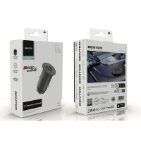 Автомобильное зарядное устройство Senteo Q-06 USB-A/36W+USB-C/65W PD65W/QC3.0 18W (CE Сертификат)- черный