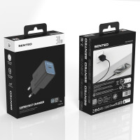 Мережевий зарядний пристрій Senteo Z-16 USB-C PD30W (CE Сертифікат)- чорний