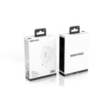 Мережевий зарядний пристрій Senteo T-01 USB-C PD20W version2 (CE Сертифікат)- білий