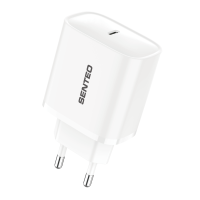 Мережевий зарядний пристрій Senteo T-03 USB-C PD30W version2 (CE Сертифікат)- білий