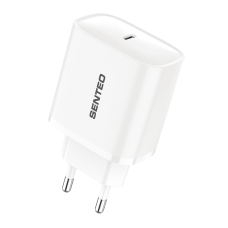 Мережевий зарядний пристрій Senteo T-03 USB-C PD30W version2 (CE Сертифікат)- білий