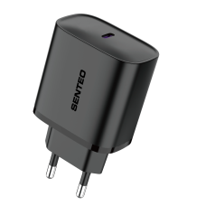Мережевий зарядний пристрій Senteo T-03 USB-C PD30W version2 (CE Сертифікат)- чорний