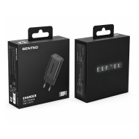 Сетевое зарядное устройство Senteo S-01 USB-A PD18W/QC3.0 version1 (CE Сертификат)- черный