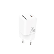 Мережевий зарядний пристрій Senteo S-02 USB-C PD20W version1 (CE Сертифікат)- білий