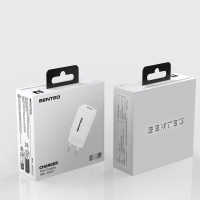 Мережевий зарядний пристрій Senteo S-02 USB-C PD20W version1 (CE Сертифікат)- білий